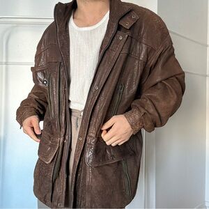 Men's Brown Leather Jacket